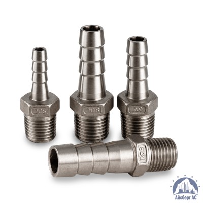 Штуцер шланговый нержавеющий «ёлочка» DN 50 2" 60,3х50 мм AISI 316 НР купить в Казахстане