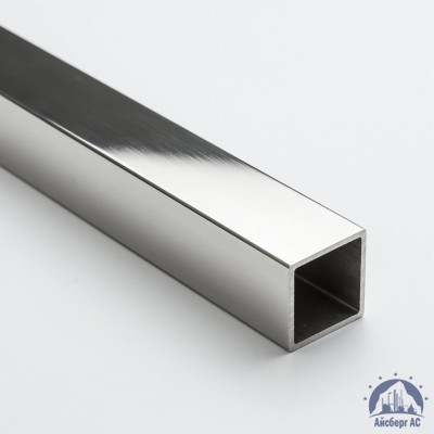 Труба нержавеющая квадратная 50х50х2 мм зеркальная AISI 304 DIN 2395 купить в Казахстане