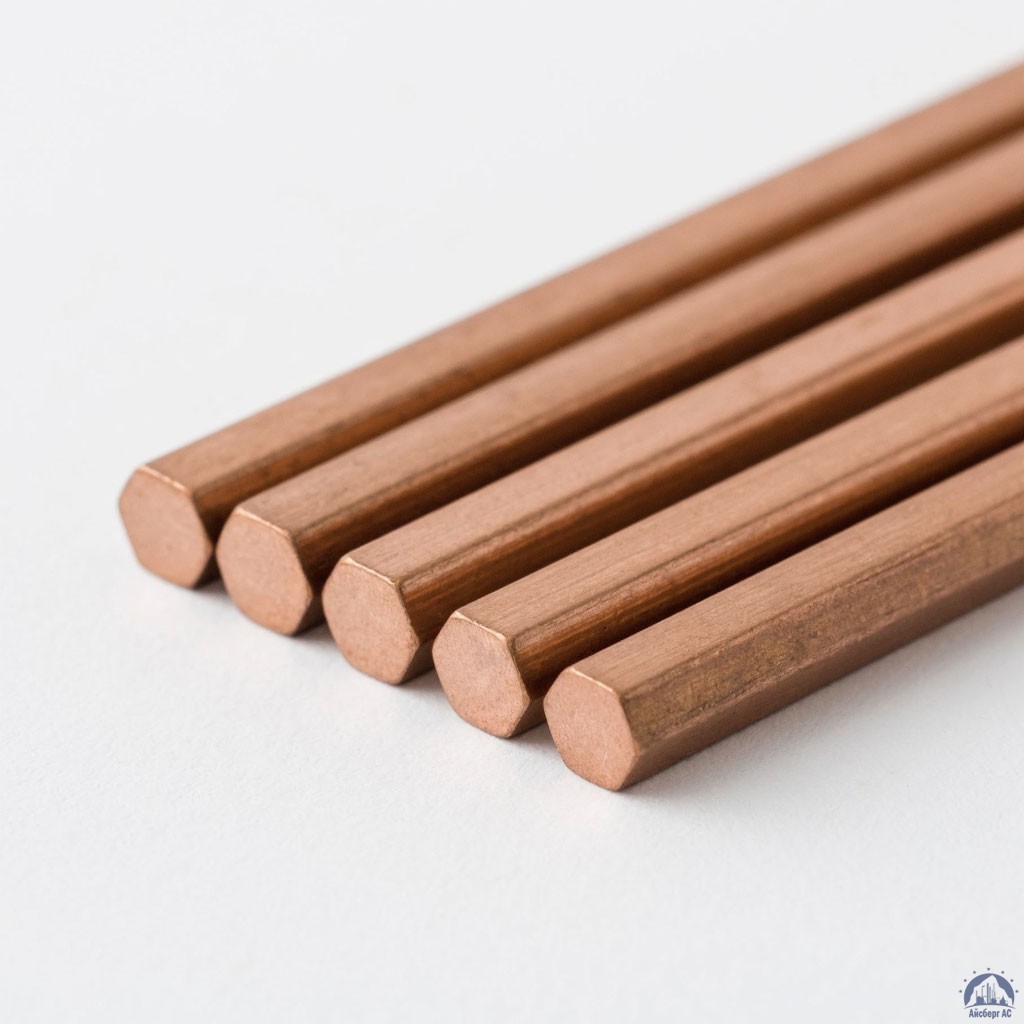 Шестигранник медный 10 мм М3 ГОСТ 1535-2016