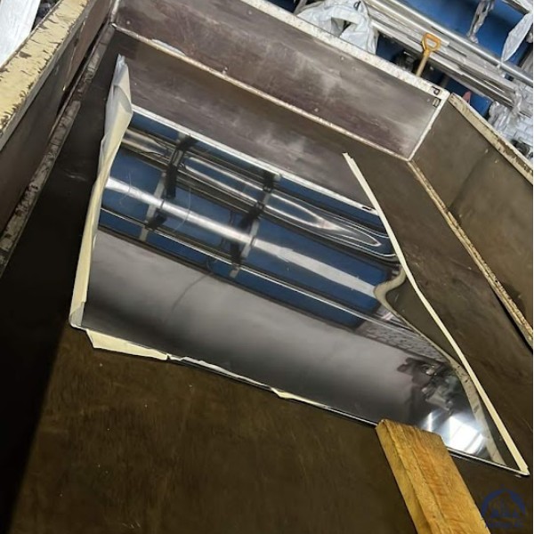 Лист нержавеющий 0,4х1000х2000 мм 08Х18Н10Т зеркальный