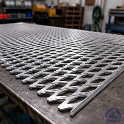 Алюминиевая декоративная просечно-вытяжная сетка 10х46.20х8 мм купить в Казахстане