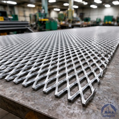 Алюминиевая декоративная просечно-вытяжная сетка 3.20х13.40х2.40 мм купить в Казахстане