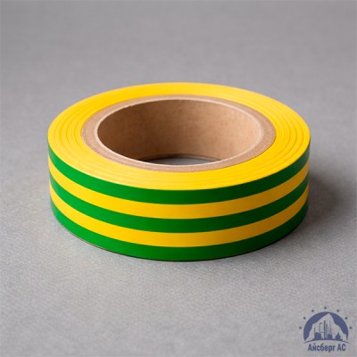 Лента изоляционная ПВХ (Полимерпак) 15 мм жёлто-зеленая купить в Казахстане