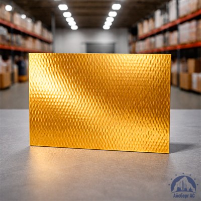 Лист нержавеющий 0,5х1219х2438 мм шлифованная под золото 08Х18Н10 текстурированный купить в Казахстане