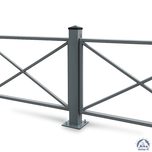 Столб пешеходного ограждения промежуточный 80х80х3мм