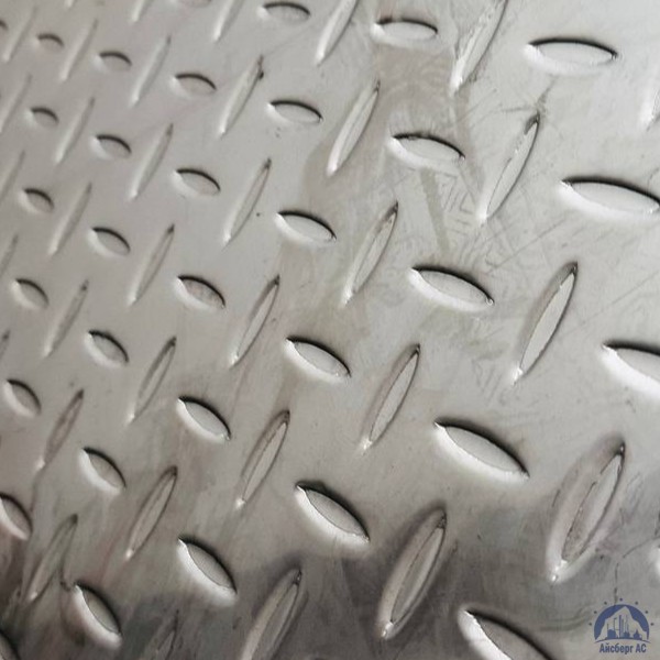 Лист нержавеющий рифлёный 0,8х1250х2500 2В AISI 430 чечевица