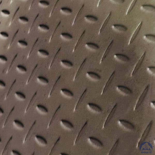 Лист нержавеющий рифлёный 0,8х1250х2500 2В 08Х18Н10 чечевица