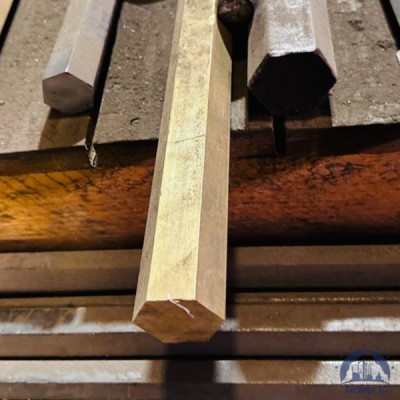 Шестигранник латунный 45 мм Л63 ГОСТ 2060-2006 купить в Казахстане