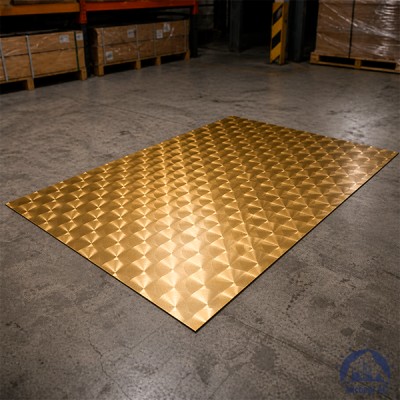 Лист нержавеющий 1х1219х2438 мм шлифованная под золото 08Х18Н10 текстурированный купить в Казахстане