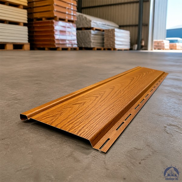 Металлический сайдинг золотой дуб 176х0,5х14,5х6000 мм