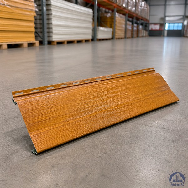 Металлический сайдинг золотой дуб 240х0,5х12х6000 мм