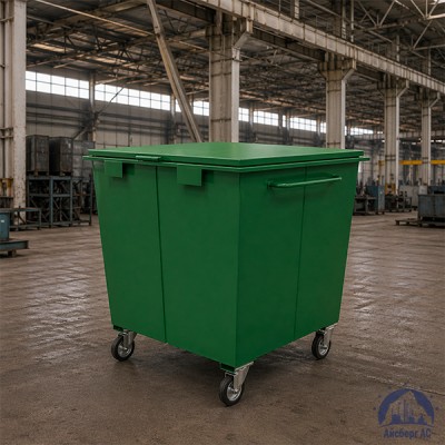 Контейнер ТБО V=1 м3 с еврозахватом купить в Казахстане